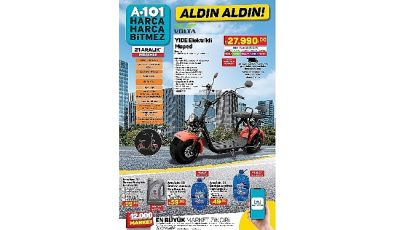 21 Aralık Günü A101’den Elektrikli Moped Fırsatı