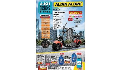 21 Aralık Günü A101’den Elektrikli Moped Fırsatı