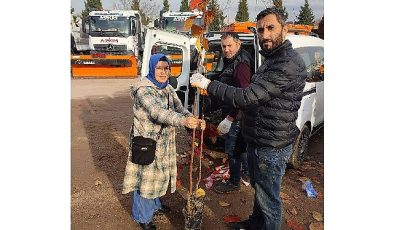 Büyükşehir’in yüzde 50 hibeli meyve fidanı dağıtımı başladı