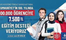 Cumhuriyet’in 100. Yılında 100 bin öğrenciye eğitim desteği