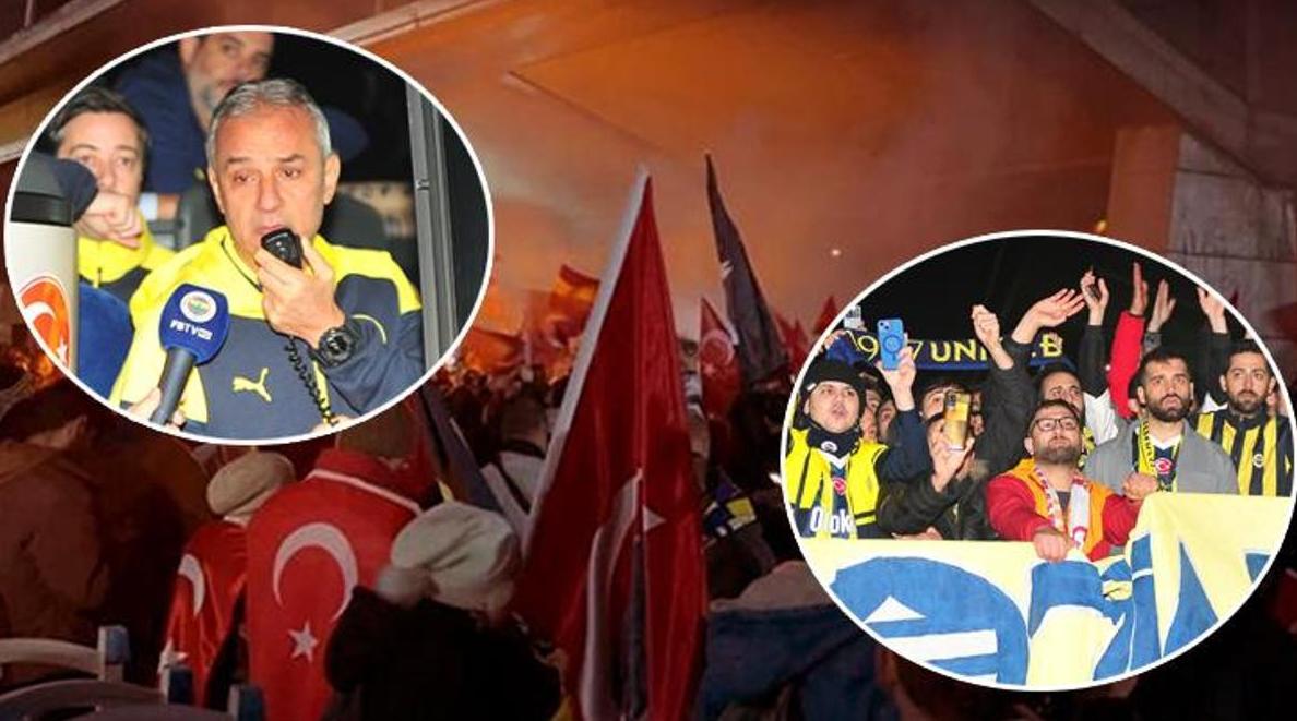 Fenerbahçe ve Galatasaray İstanbul’da coşkuyla karşılandı! Rakip taraftarlar kol kola