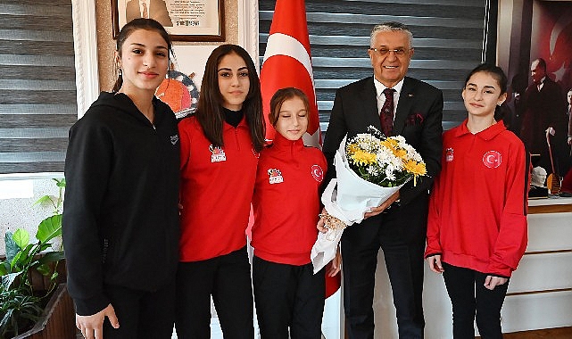 Genç judoculardan Başkan Topaloğlu’na ziyaret