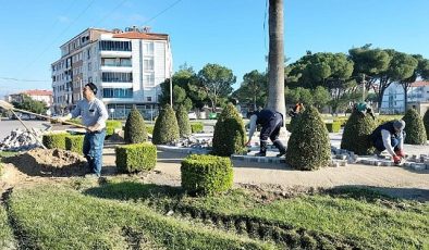 Park bahçeler çalışıyor, burhaniye güzelleşiyor