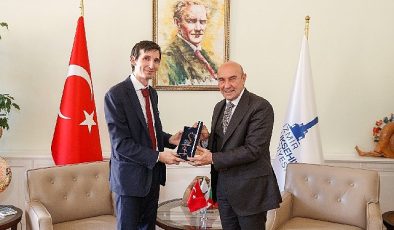 Soyer İtalya’nın İzmir Konsolosu Daniele Bianchi’yi ağırladı