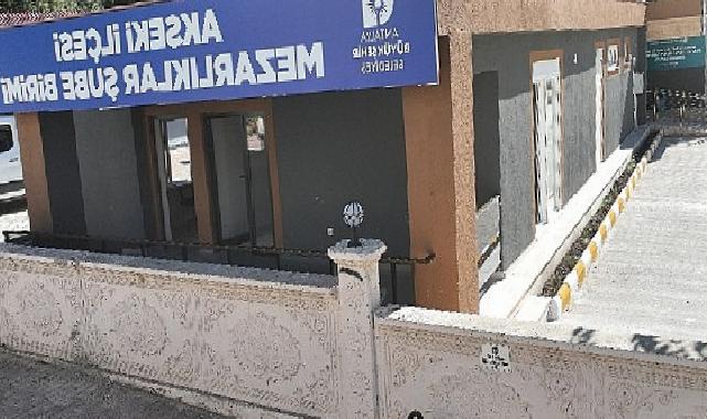 Büyükşehir Belediyesi’nden Akseki’ye gasilhane ve mezarlık hizmeti