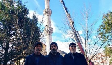 Büyükşehir, Elmalık Camii’nin minare külahını yeniledi