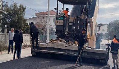 Büyükşehirden Bodrum Mumcular’da Sıcak Asfalt Çalışması