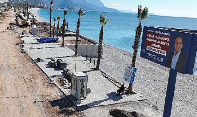 Antalya Konyaaltı Kıyısı’nda çalışmalar tam gaz