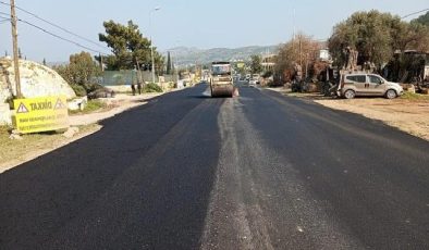 Bodrum’da Sıcak Asfalt Çalışmaları Devam Ediyor