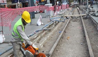 Nostalji Tramvay çizgisinde hummalı çalışma