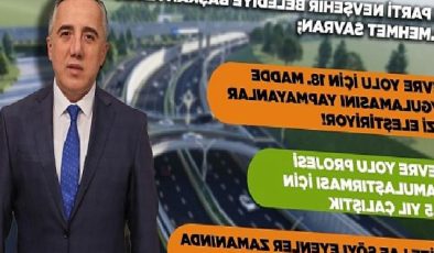 AK Parti Belediye Lider Adayı Dr. Mehmet Savran Etraf Yolu İçin 18. Husus uygulamasını Yapmayanlar Bizi Eleştiriyor