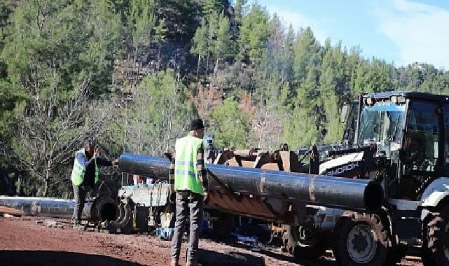 Bozburun İçme Suyu Çizgisinin 14 Kilometresi Tamamlandı