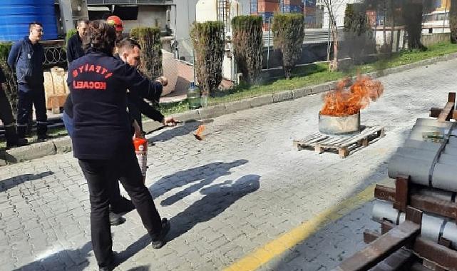 Kocaeli İtfaiyesi eğitimlerine devam ediyor