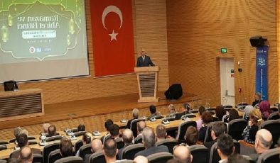 Kocaeli vilayet Müftüsü Mehmet Sönmezoğlu “Ramazan ve Ahiret Bilinci” isimli seminerde İSU Genel Müdürlüğü çalışanıyla buluştu