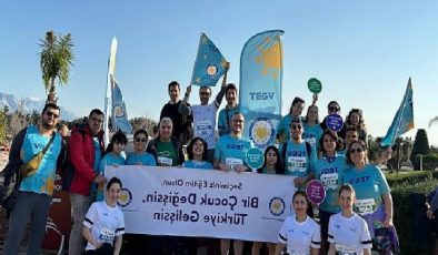 Runtalya Maratonu kapsamında başlatılan kampanyayla TEGV’de 415 çocuğa nitelikli eğitim dayanağı sağlandı